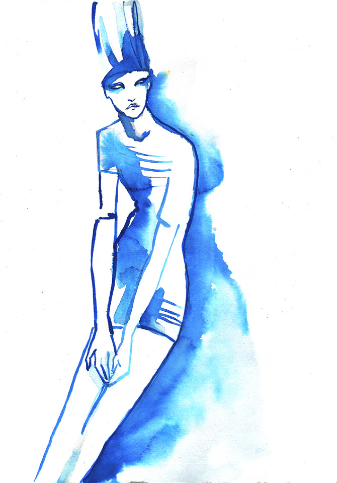 fashion illustration using ink blue ink fashion illustration baiba ladiga illustration fashion illustration using ink blue ink fashion illustration baiba ladiga illustration